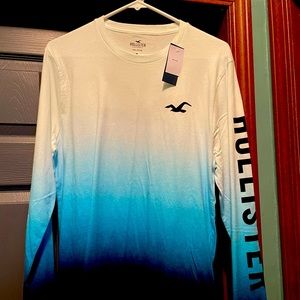 hollister ombré long sleeve medium nwt